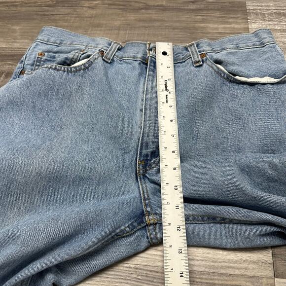 Levis 550 Red Tab Stonewash Blue Mens 35x30 Relaxed Fit Straight Leg Denim Jeans - Picture 9 of 13
